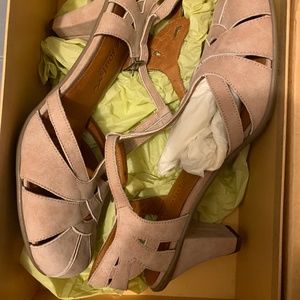 Gentle Souls High / mid heals.  Super comfortable, retro style